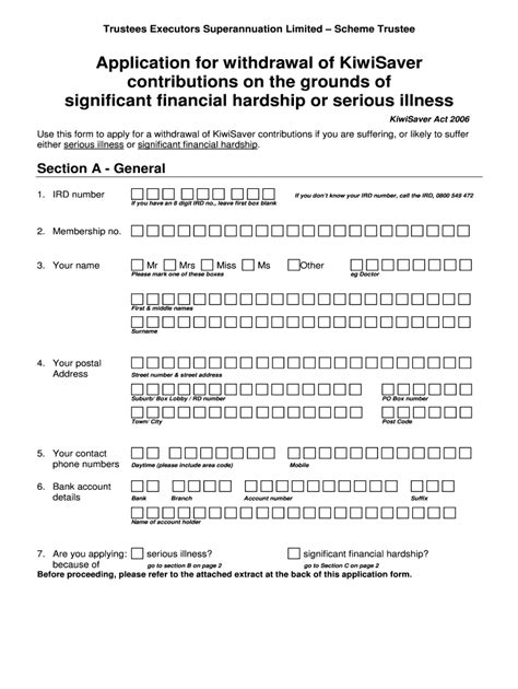 kiwibank kiwisaver hardship application.